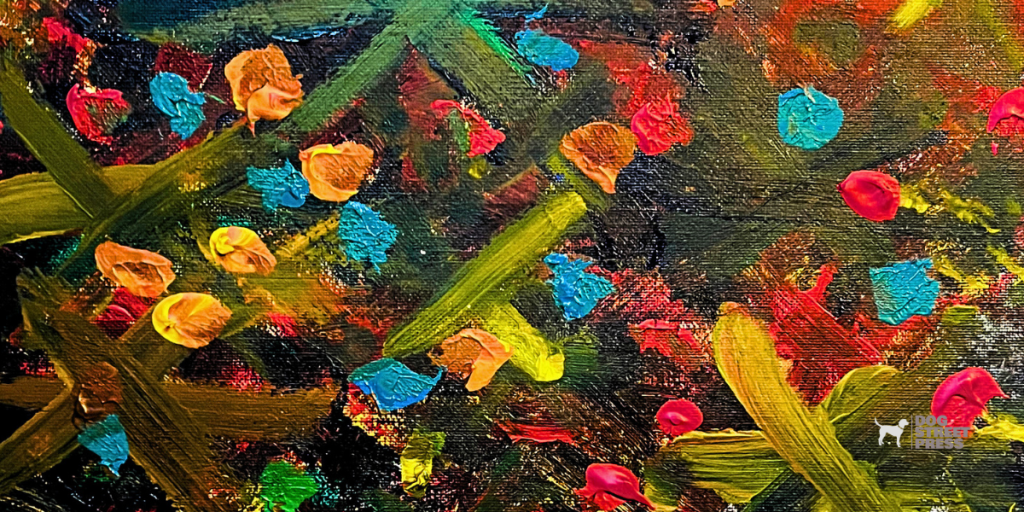 abstract colorful circles and x shapes arlo gust
