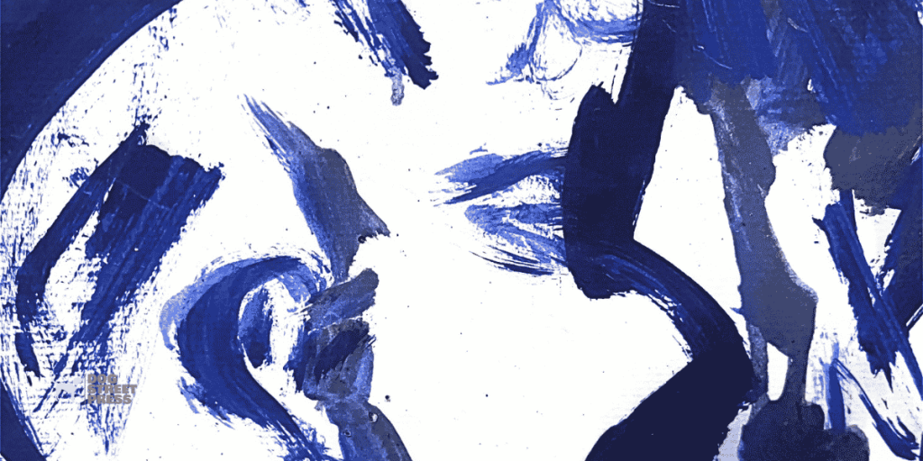 impressionist face profile blue arlo gust