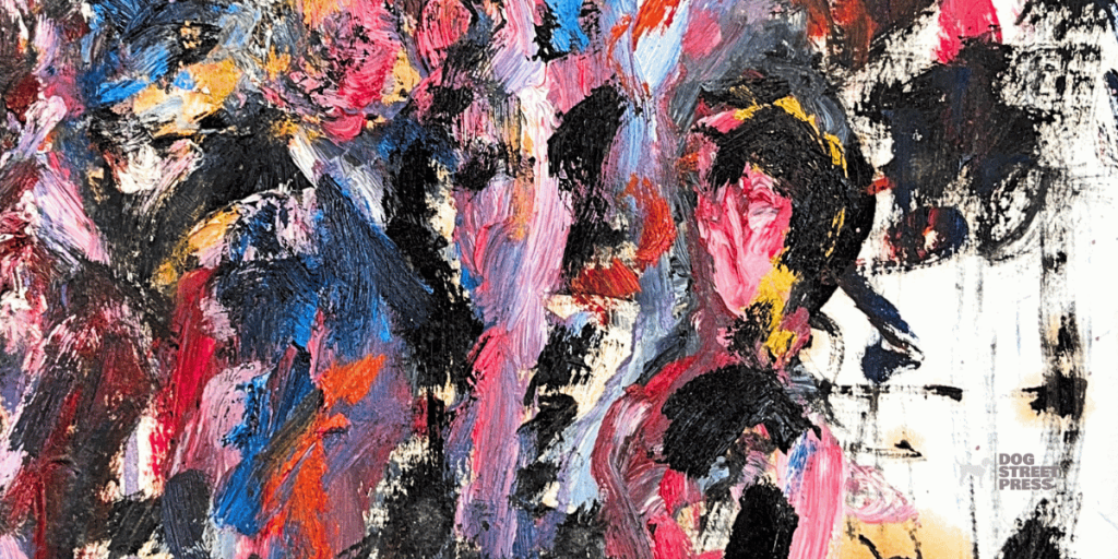 impressionist crowd scene arlo gust